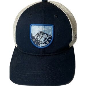 Columbia Hat Snapback Baseball Cap White Blue